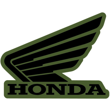 Naklejka Honda skrzydło zielone lewe 107mm