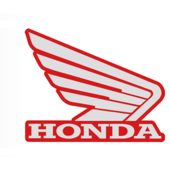Naklejka Honda skrzydło srebrne prawe 133mm